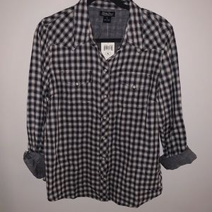 Lucky Brand Plaid Button Down
